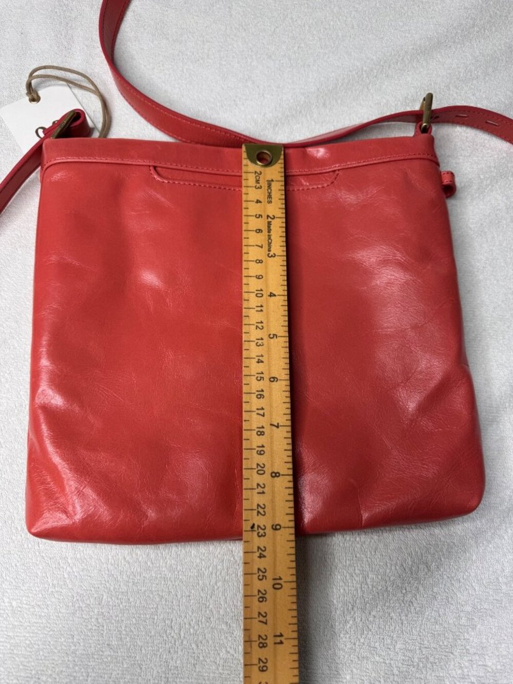 NWT Hobo Drifter Tea Rose Leather Crossbody Bag Adjustable Strap - Picture 13 of 14